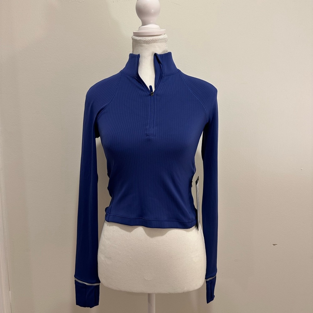 lululemon it’s rulu run ribbed cropped half zip